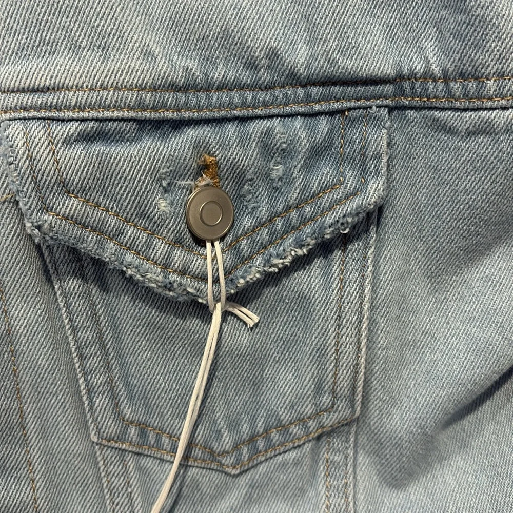 Distressed Jean Jacket - Picture 4 of 7